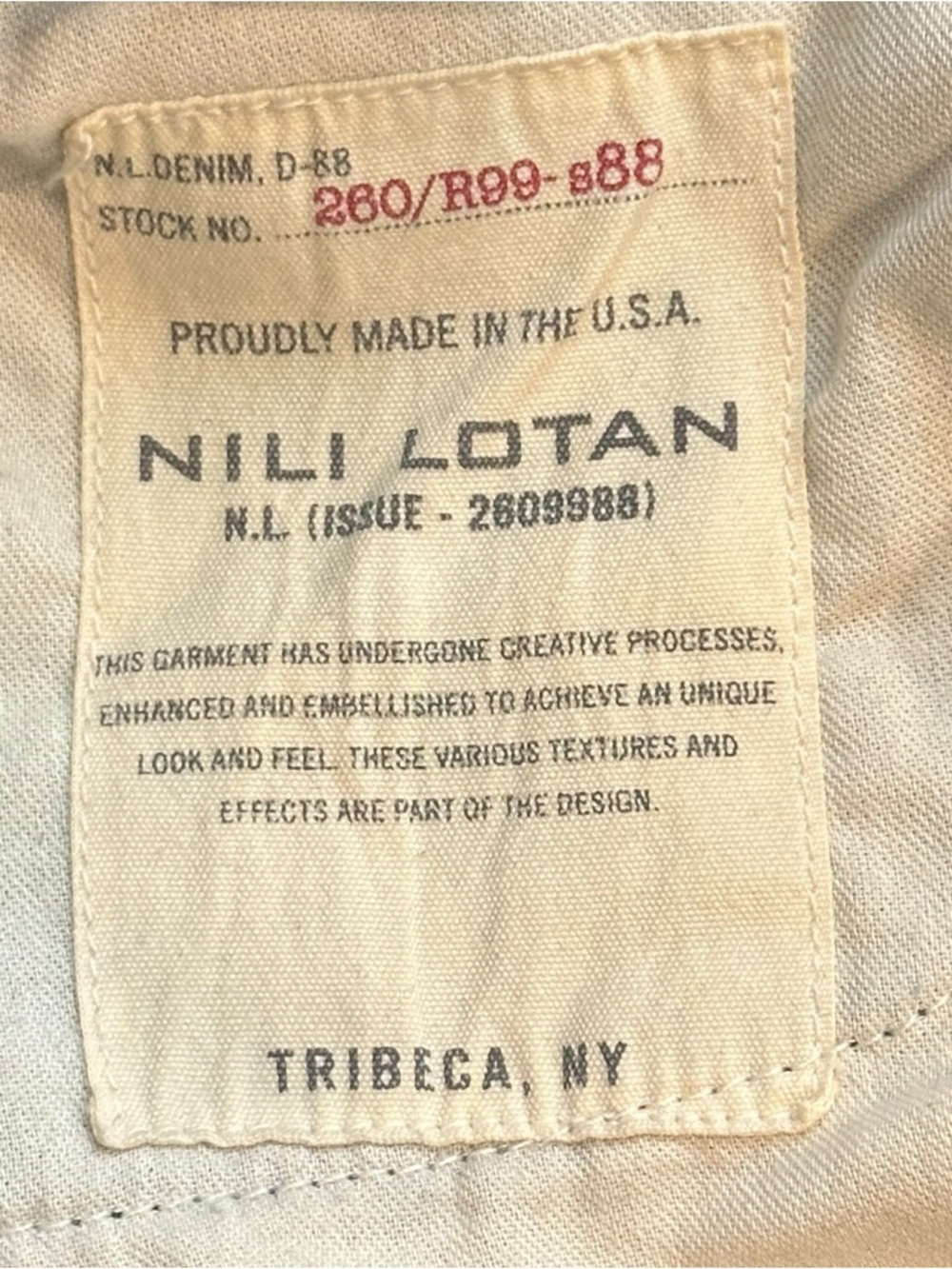 Nili Lotan Taylor Relaxed Straight Taper Rigid Denim Jeans Simon Wash Women’s 31 - Picture 6 of 9